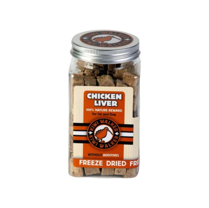 Kiwi Walker 100% foie de poulet - Friandises d'éducation lyophilisées